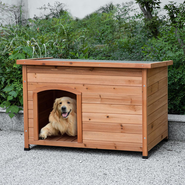 Tucker Murphy Pet™ Outdoor Wooden Dog House ForLarge Sized Dogs,Extra